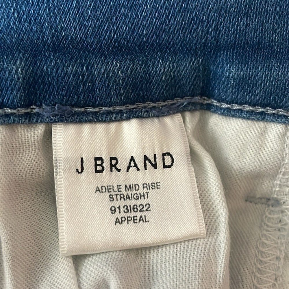 J Brand Adele Mid Rise Straight Leg Jeans size 26 - Picture 6 of 6